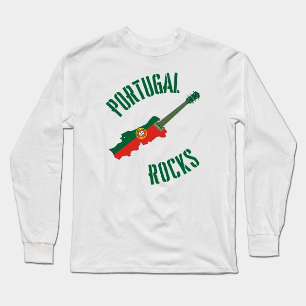 Portugal Rocks Long Sleeve T-Shirt by MessageOnApparel